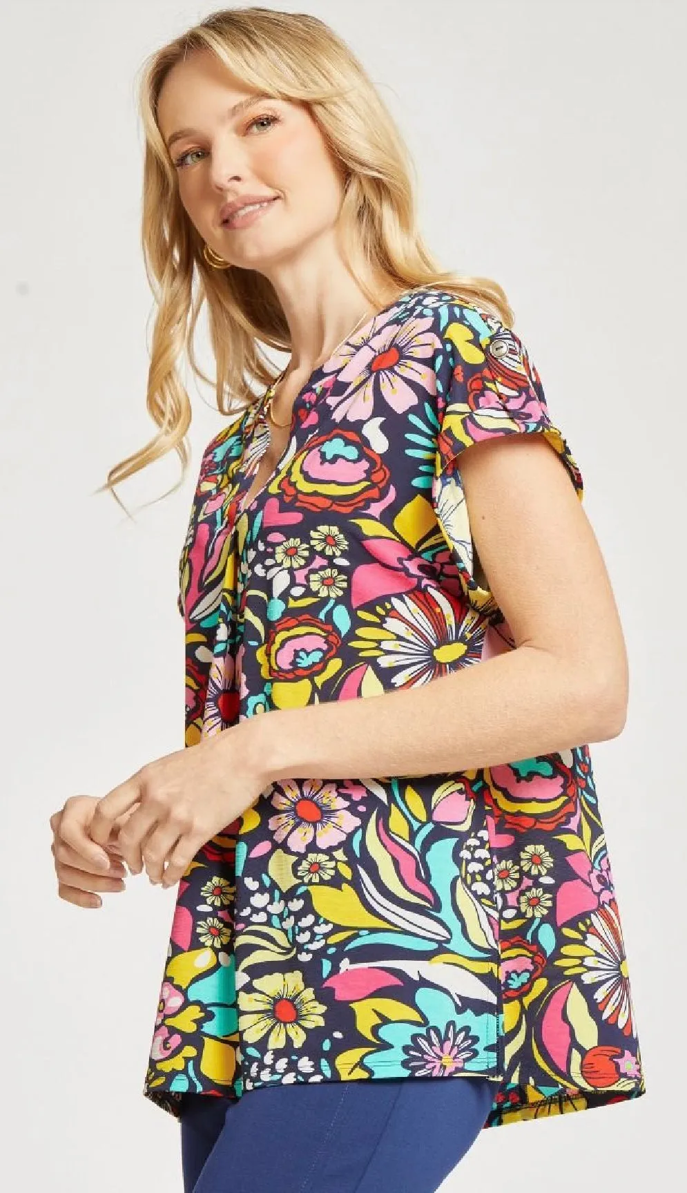 $10 😱 Sz S—Lizzy Short Sleeve Floral Top NO RETURNS