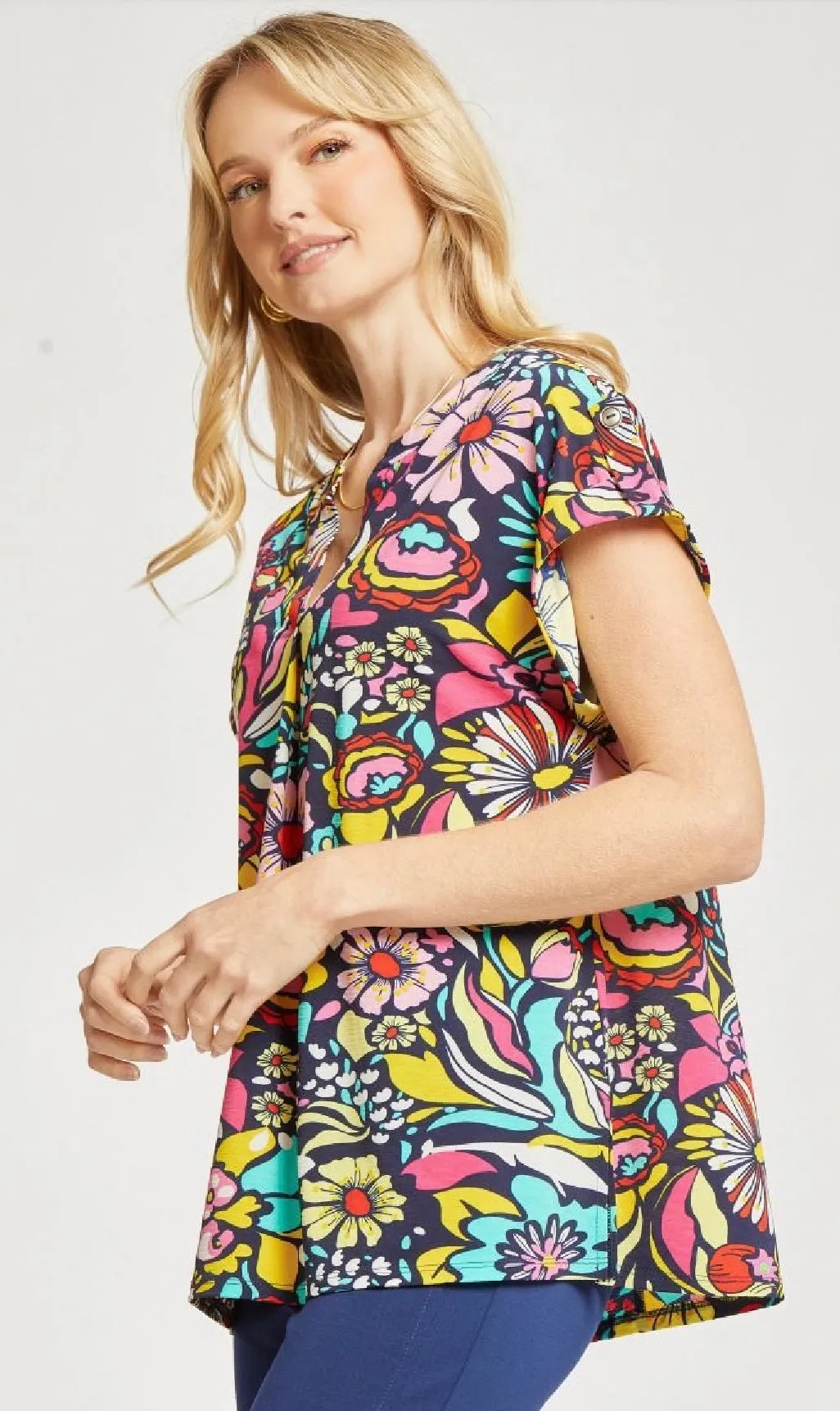 $10 😱 Sz S—Lizzy Short Sleeve Floral Top NO RETURNS