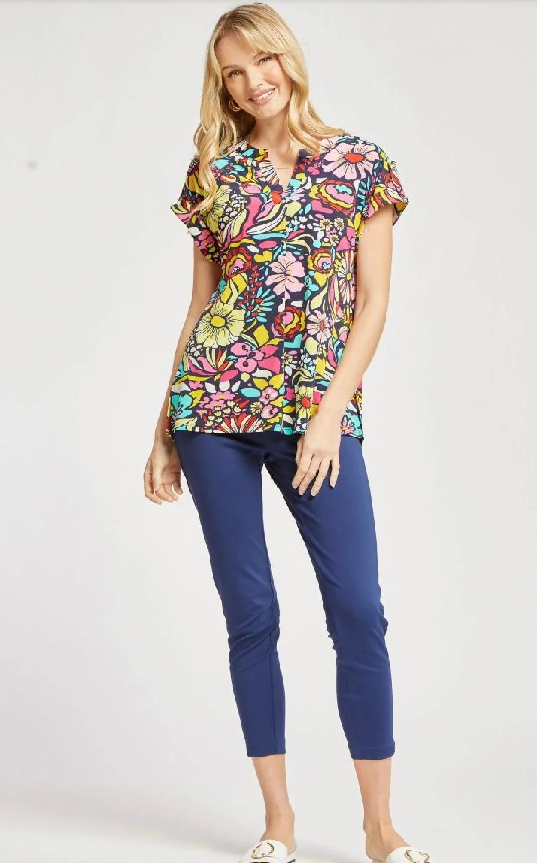 $10 😱 Sz S—Lizzy Short Sleeve Floral Top NO RETURNS