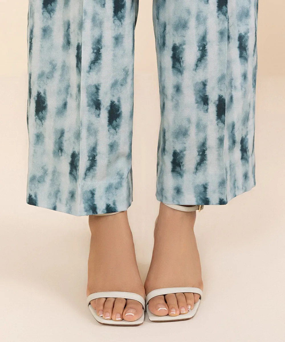 2 Piece - Embroidered Linen Suit