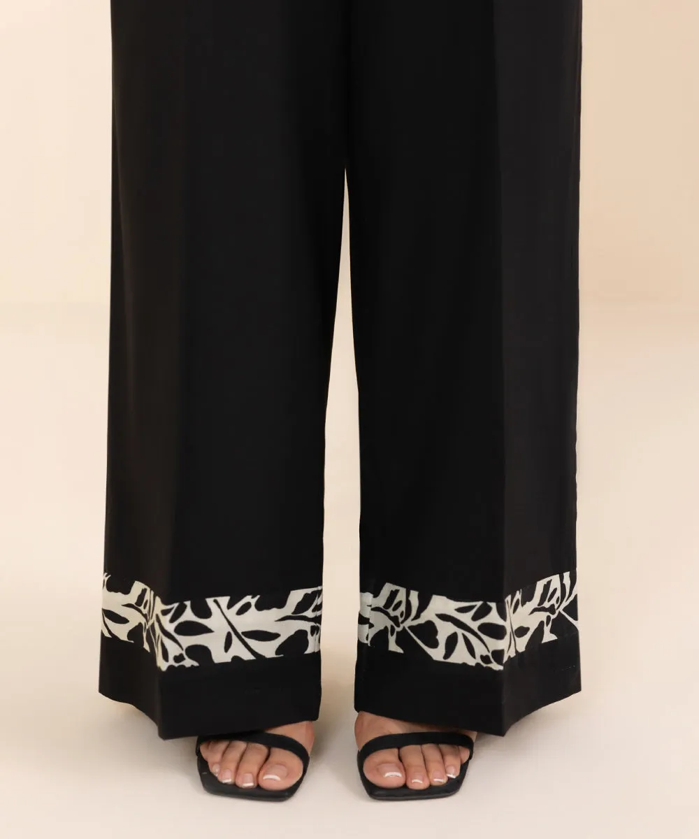 3 Piece - Printed Linen Suit