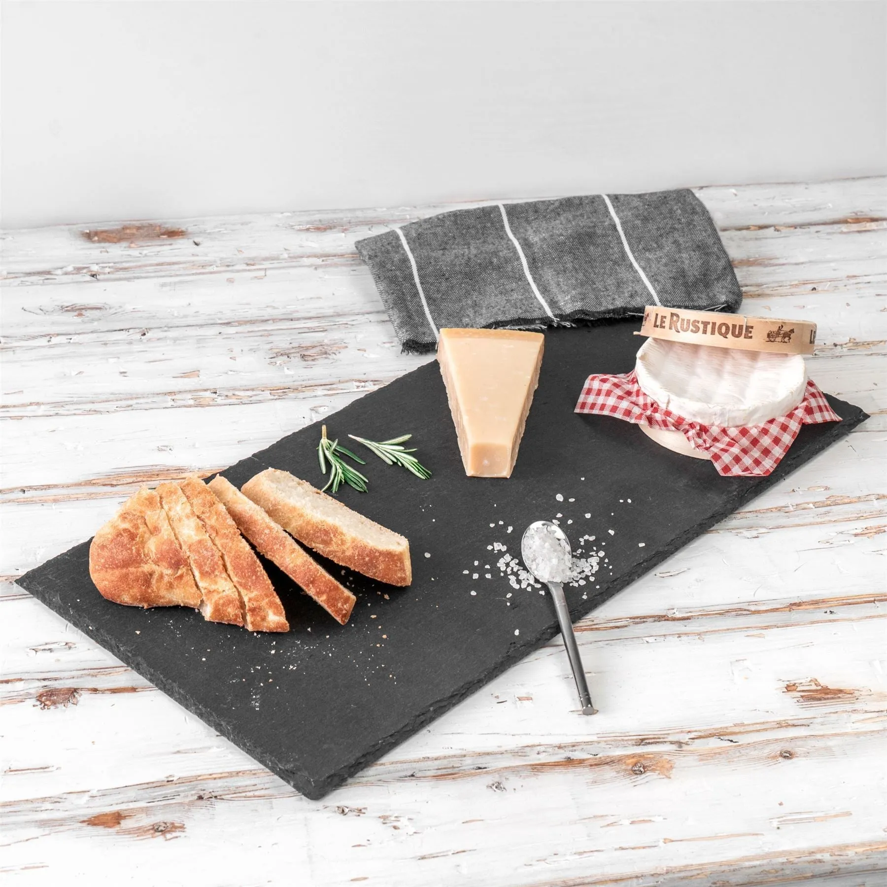 30cm x 12cm Rectangle Slate Serving Platter - By Argon Tableware