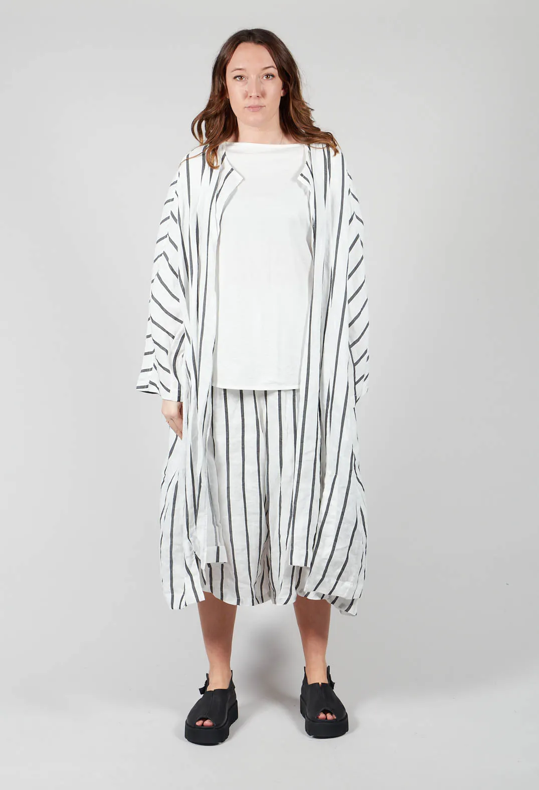 3/4 Sleeve T-Shirt in White