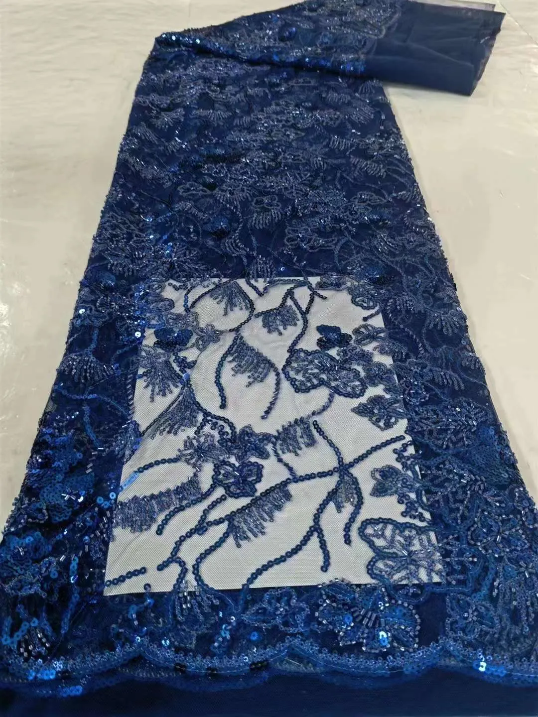 5 COLORS / 13 COLORS / Floral Embroidered African French Mesh Lace Party Prom Bridal Dress Fabric