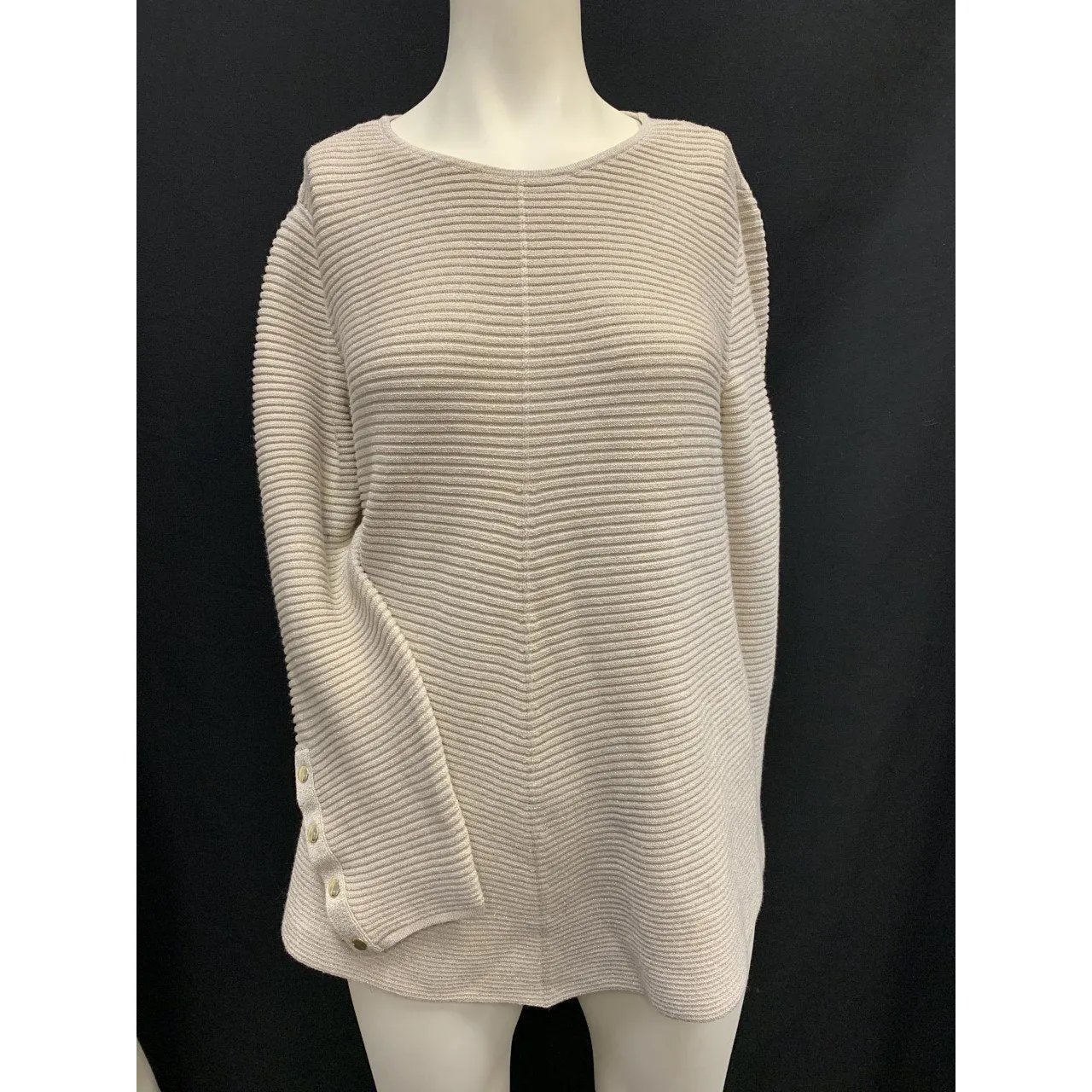 Alfani Ribbed Snap-Detail Sweater