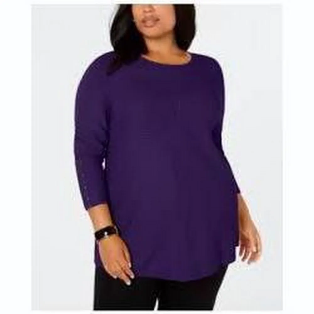 Alfani Ribbed Snap-Detail Sweater