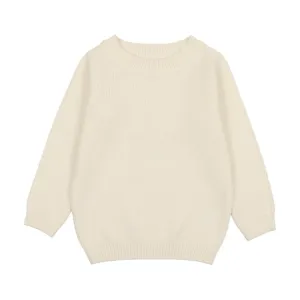Analogie LS Cream Crewneck Sweater