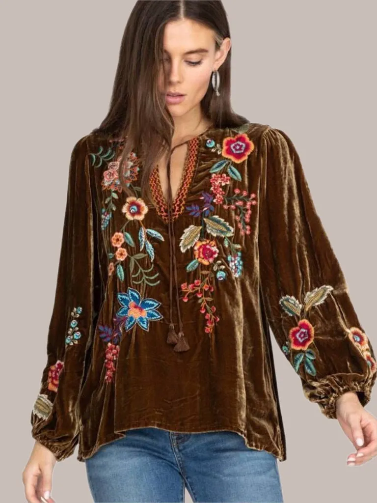 Ardell Velvet Relaxed Blouse