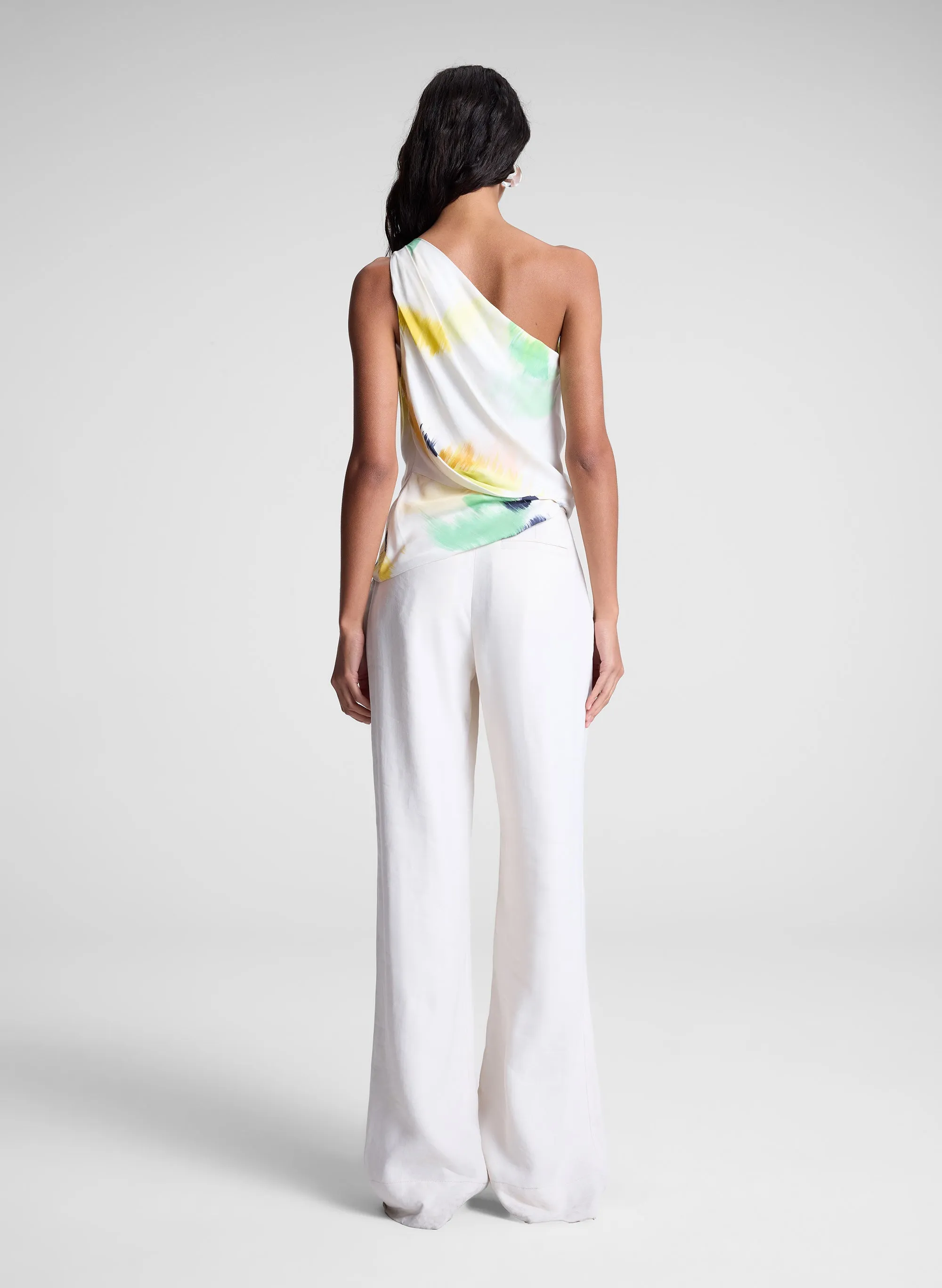 Aster Satin One Shoulder Top
