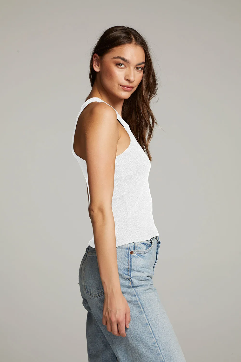 August White Tank Top
