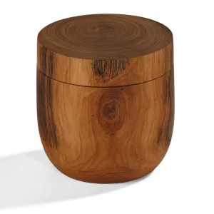 Bare Decor Spezia Teak Spice Bowl with Magnet Top Lid