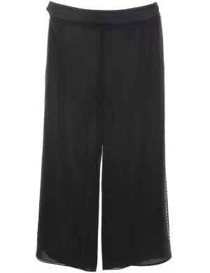 Black Classic Culotte Trousers - W35 L31