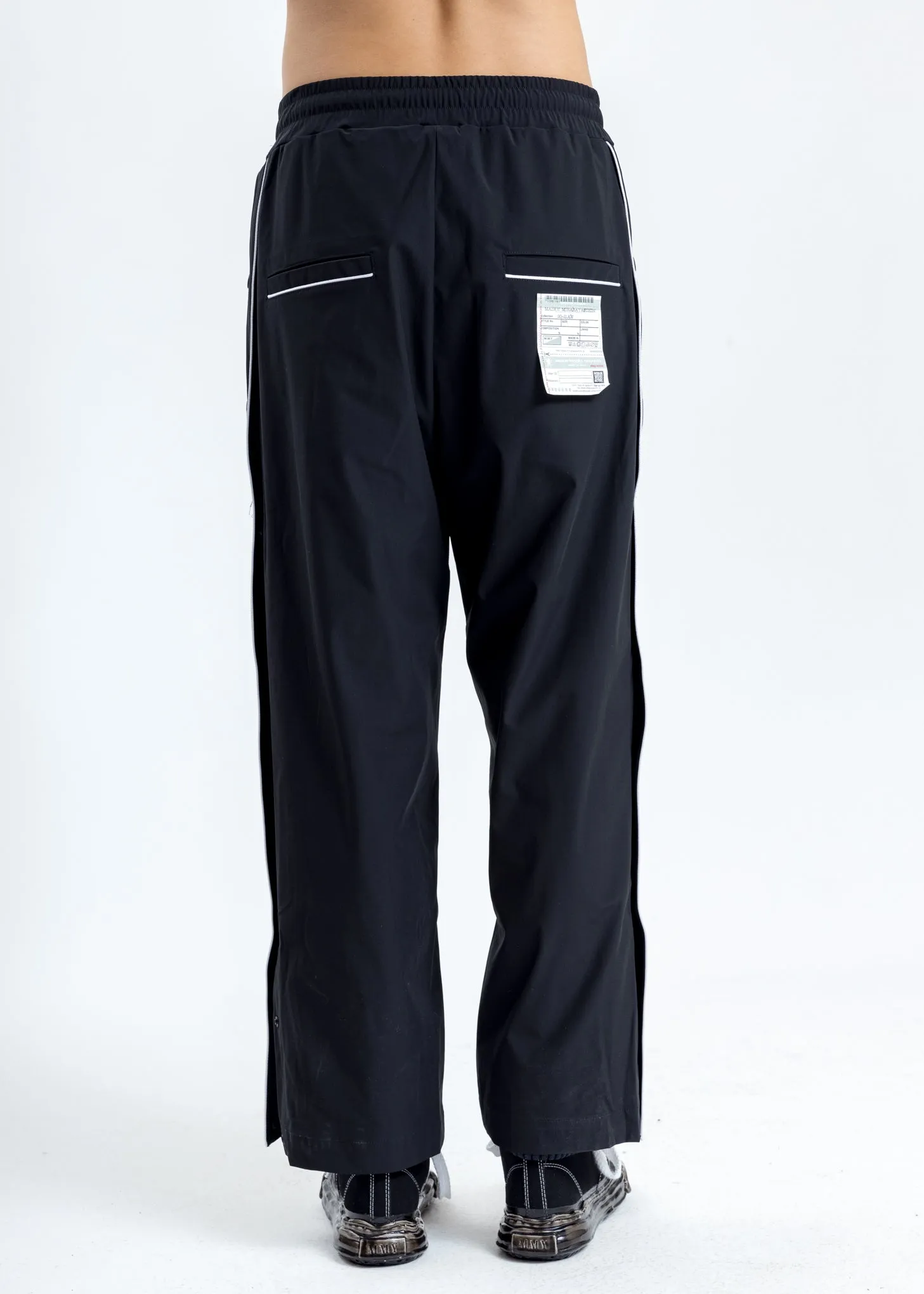 Black Layered Wide Pants