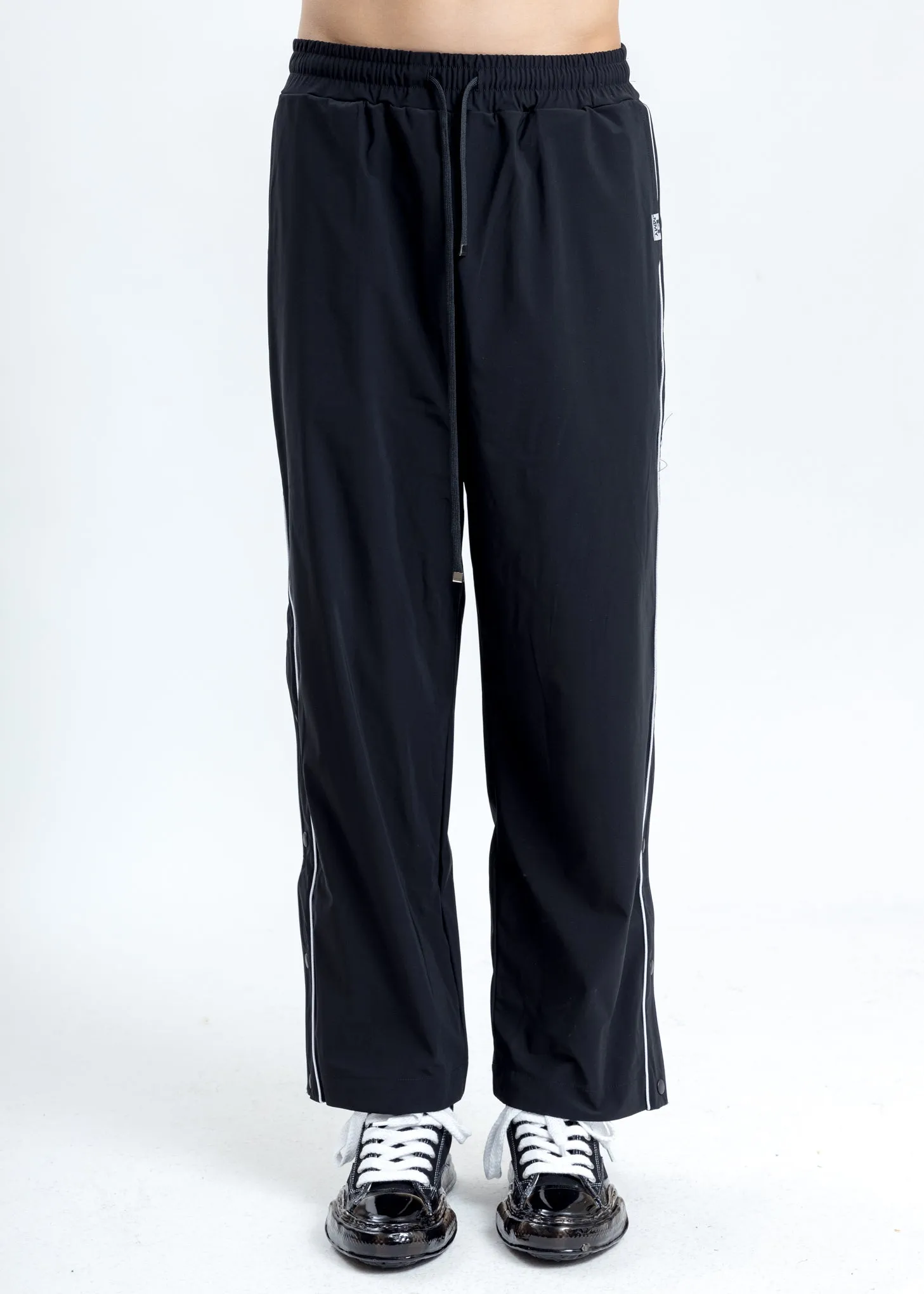 Black Layered Wide Pants