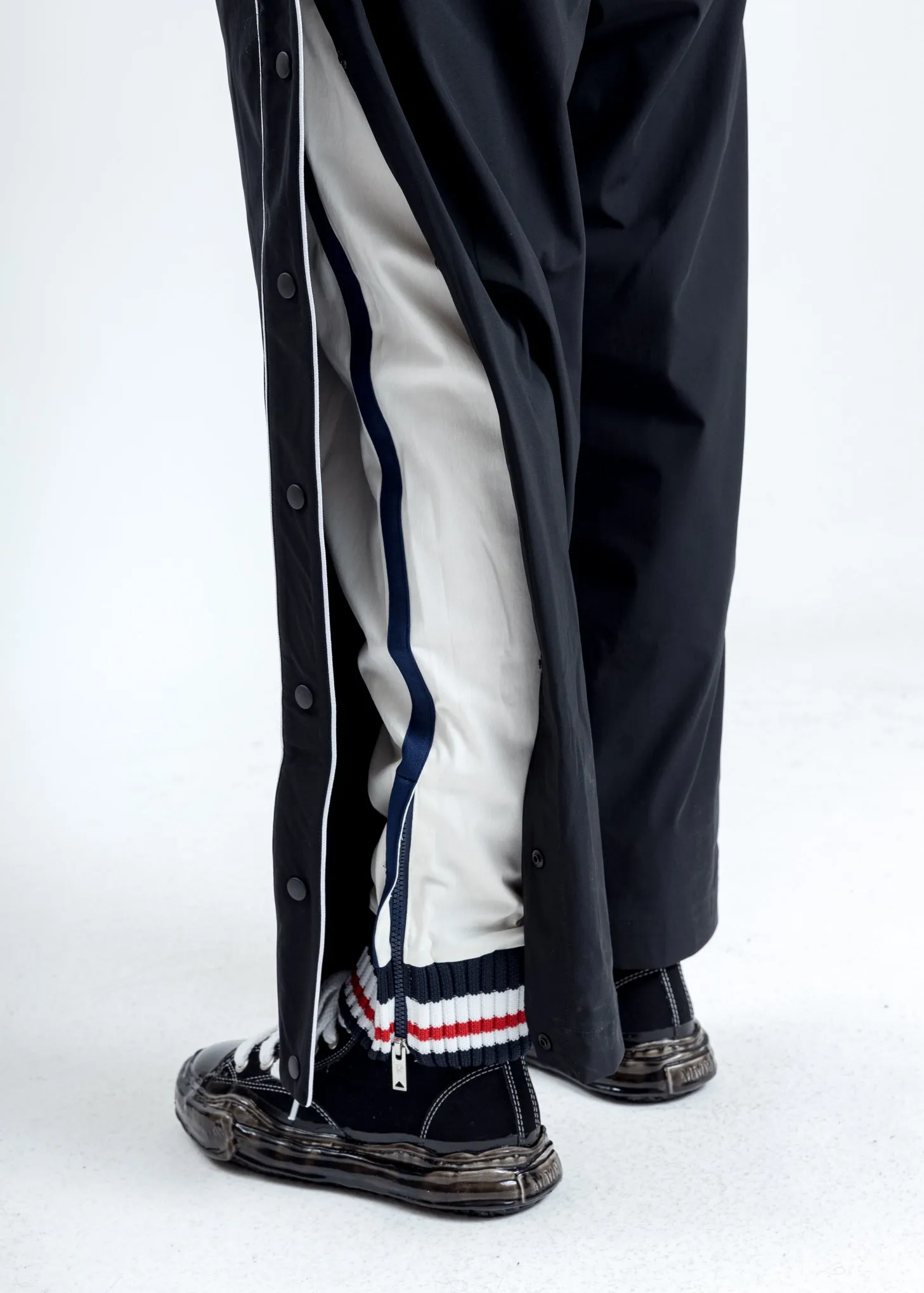 Black Layered Wide Pants