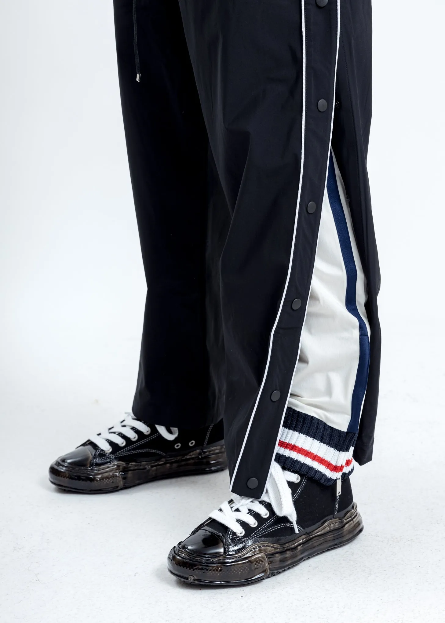 Black Layered Wide Pants