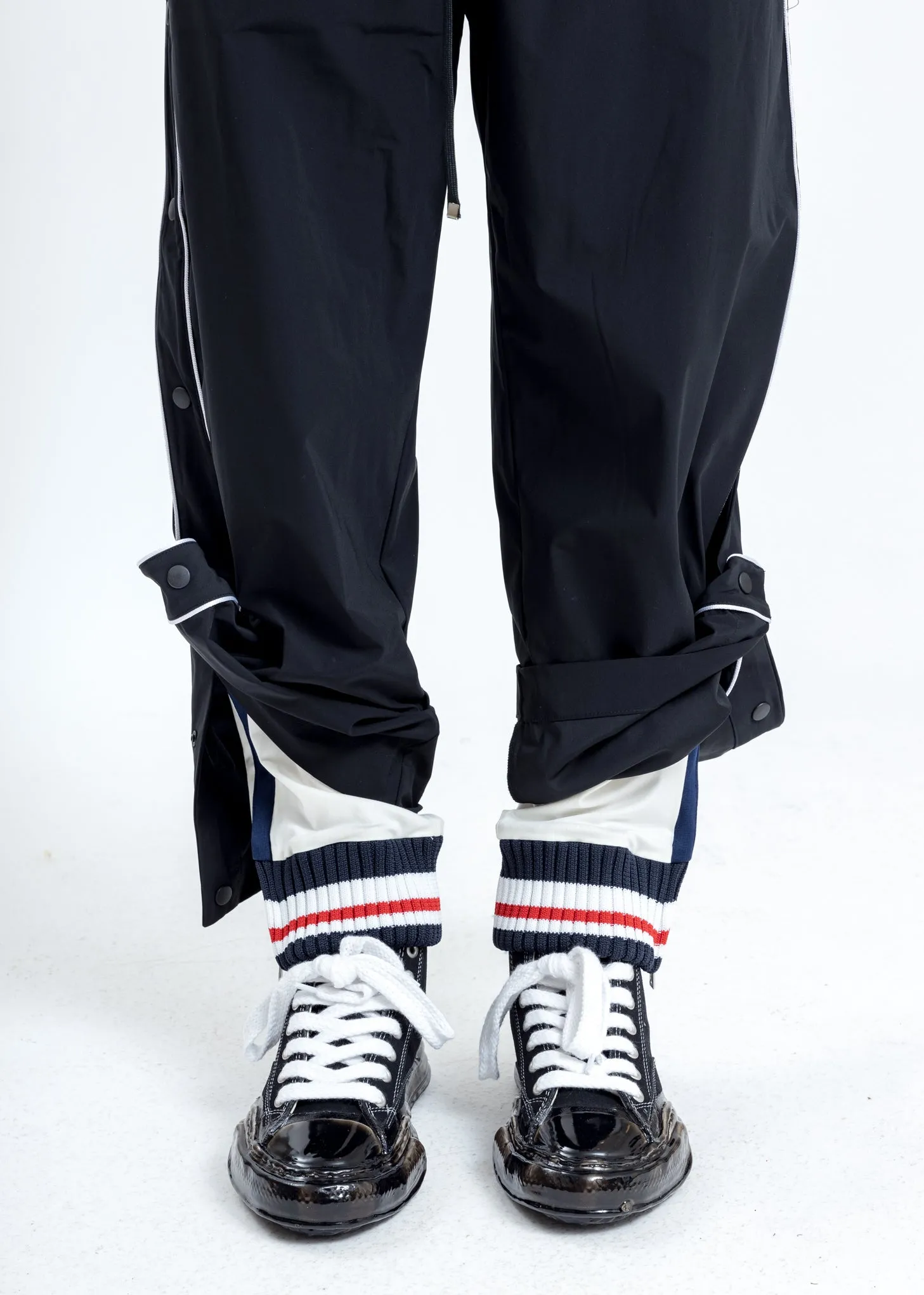 Black Layered Wide Pants