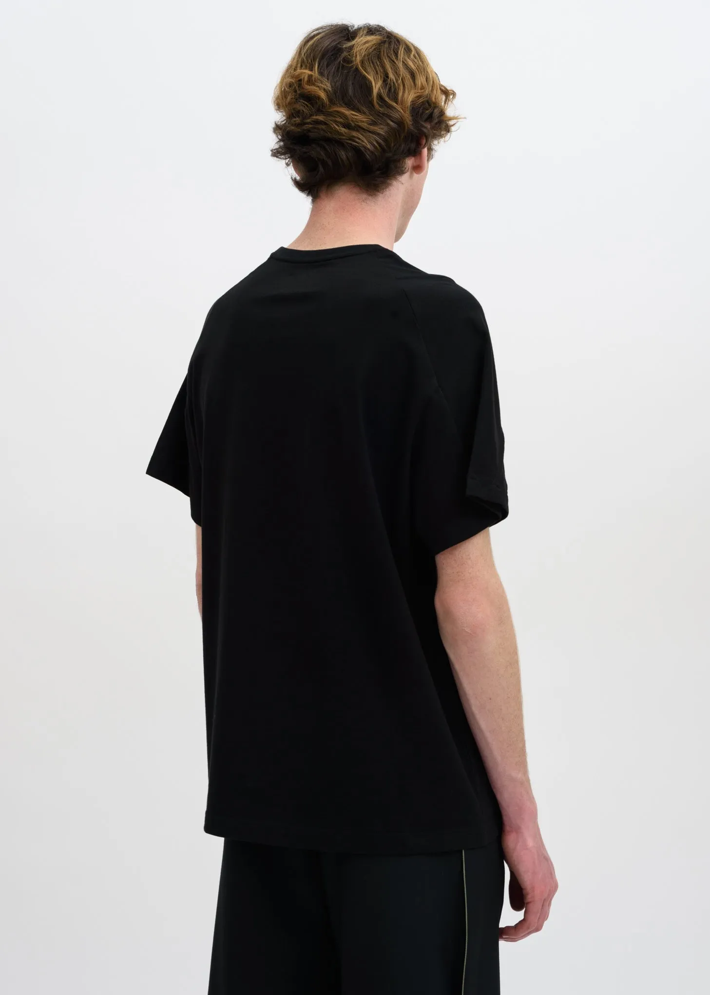 Black Panelled T-Shirt