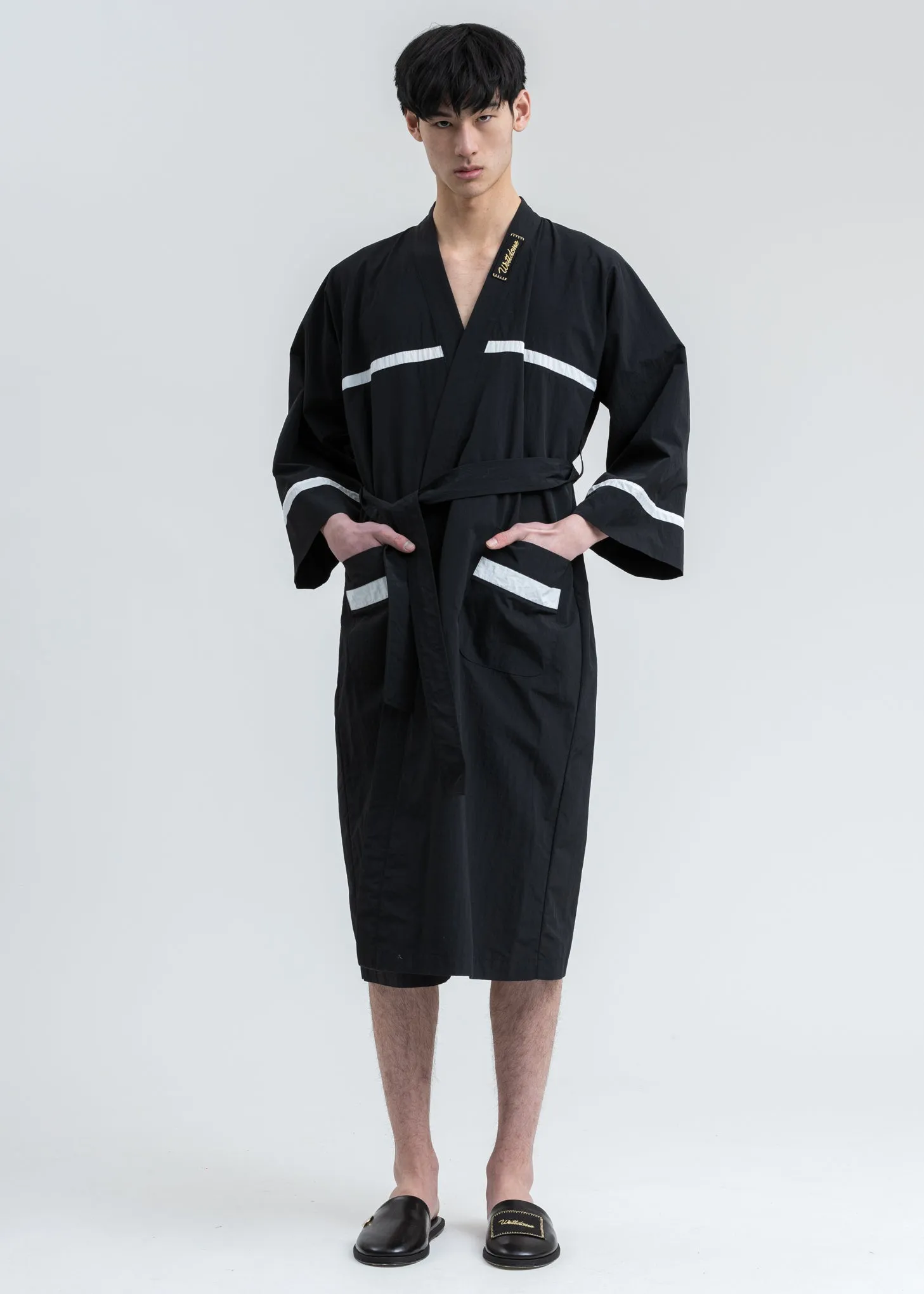Black Wide Sleeves Night Gown