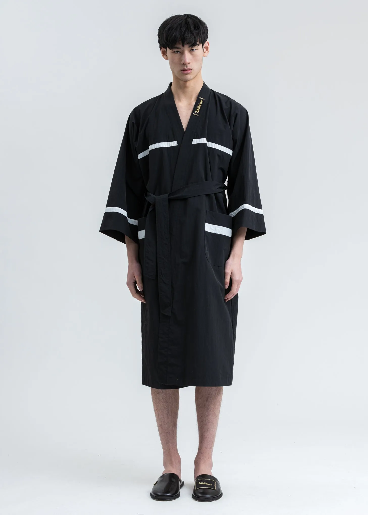 Black Wide Sleeves Night Gown
