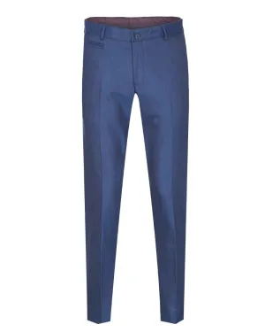 Blue Classic Textured Trouser