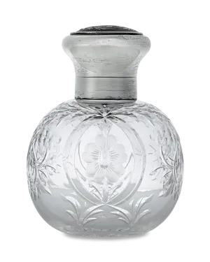 British Floral Perfume Bottle by Mappin & Webb