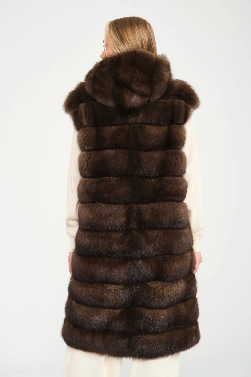 Brown Sable Fur Vest