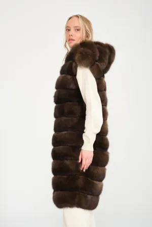Brown Sable Fur Vest