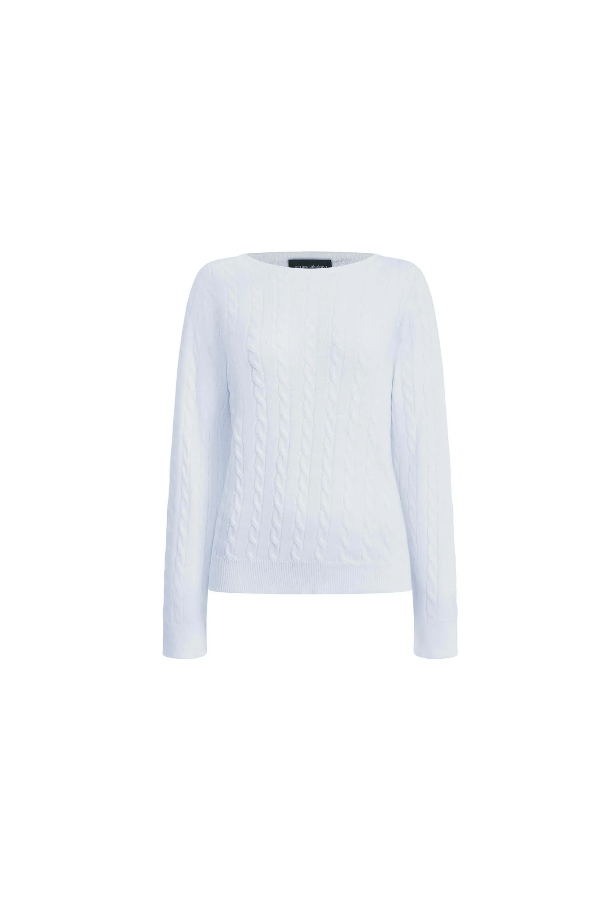 Cable Knit Jumper White