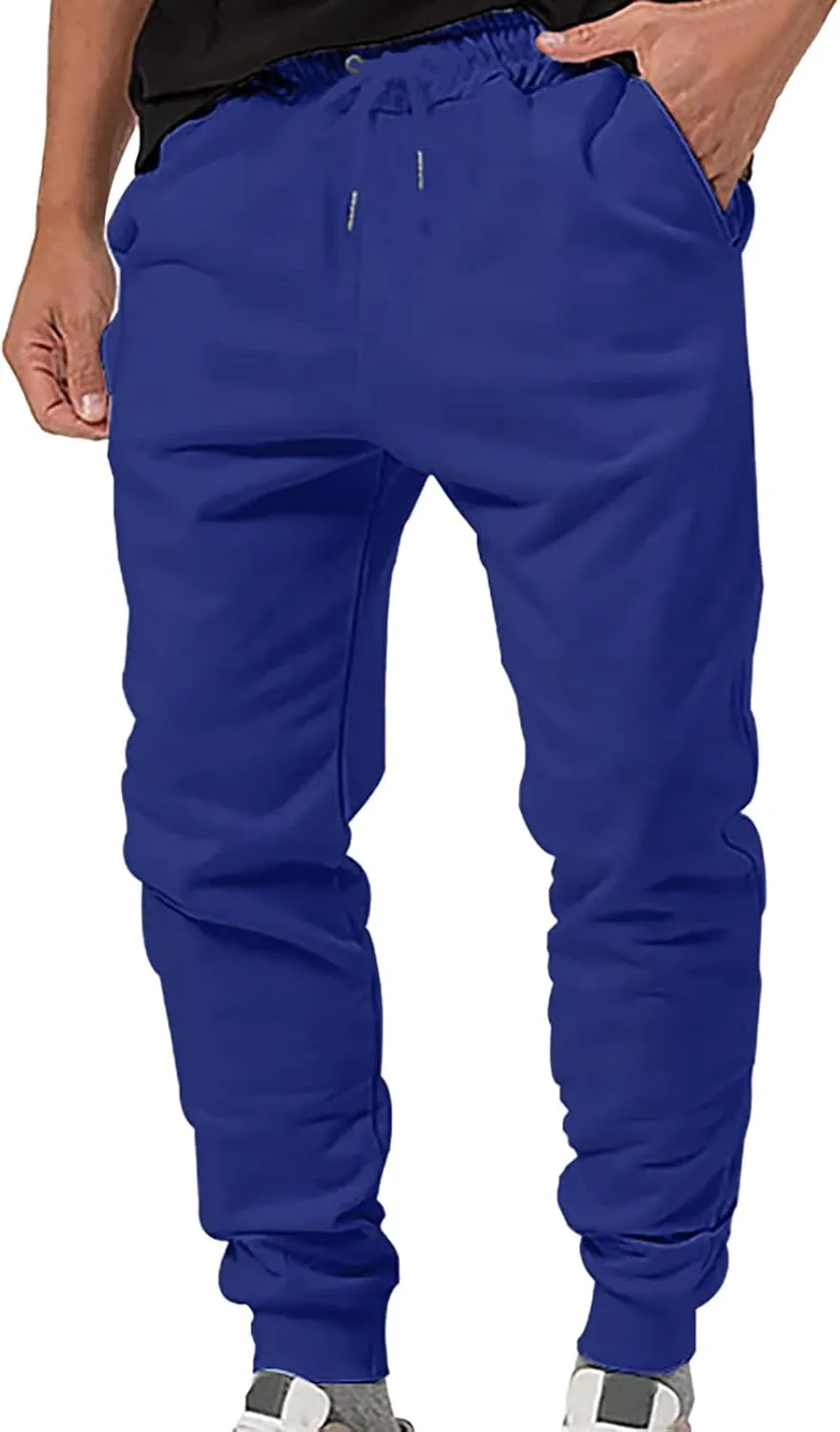 Casual Trousers Casual Jogger Work Pants Men's Slim-Fit Wrinkle- Flat-Front Chino Mens Loose Fleece Cargo Trousers