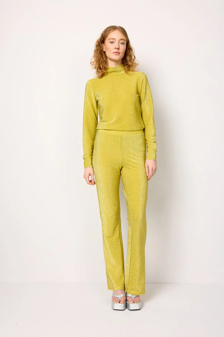 Cattia Trousers - Golden lime