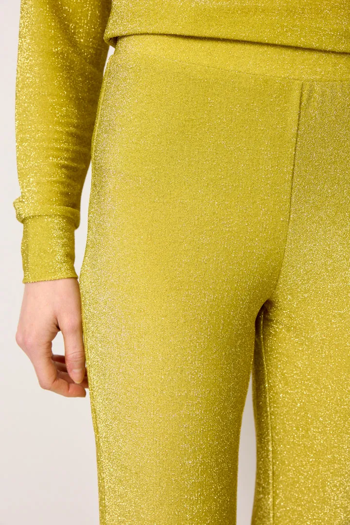Cattia Trousers - Golden lime