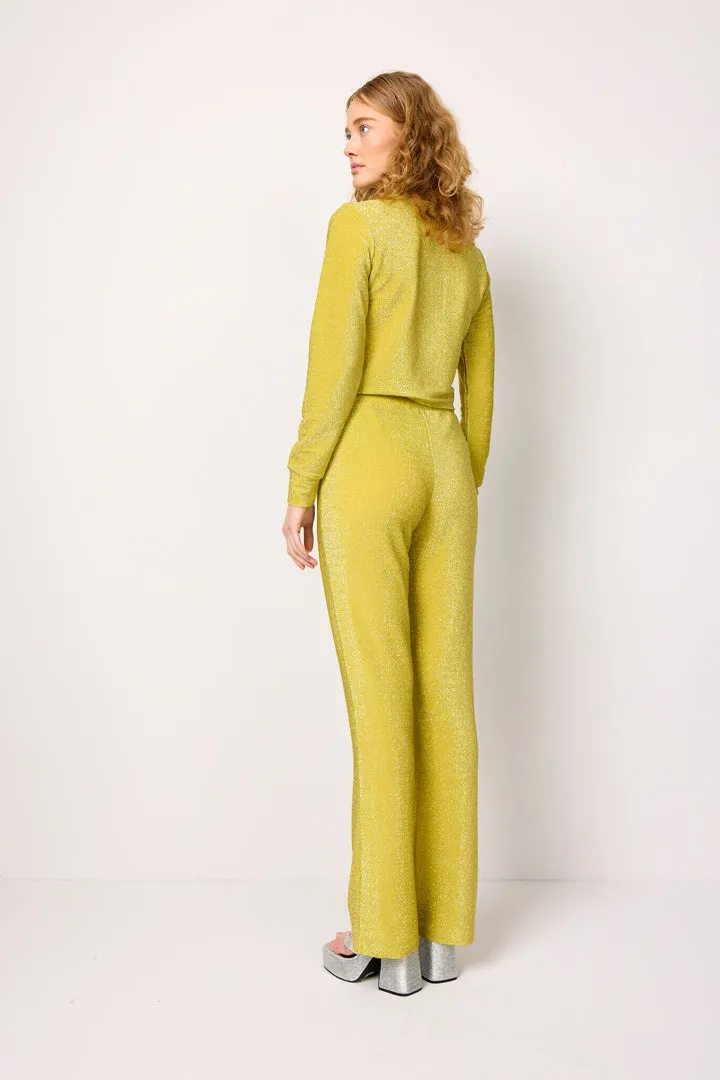 Cattia Trousers - Golden lime
