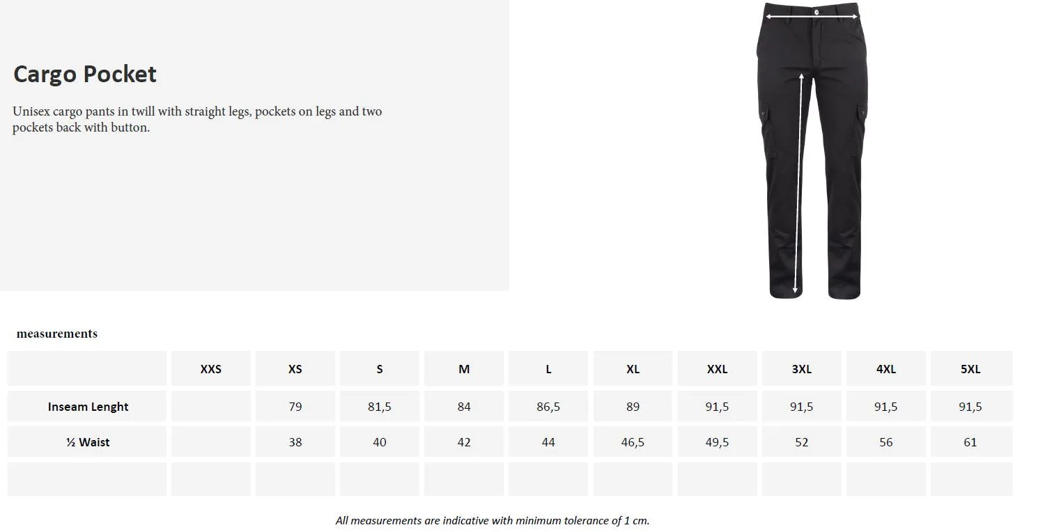 Clique Cargo Trousers | Unisex | Cotton | Leg Pockets | Cargo Pants | 3 Colours | XS-5XL