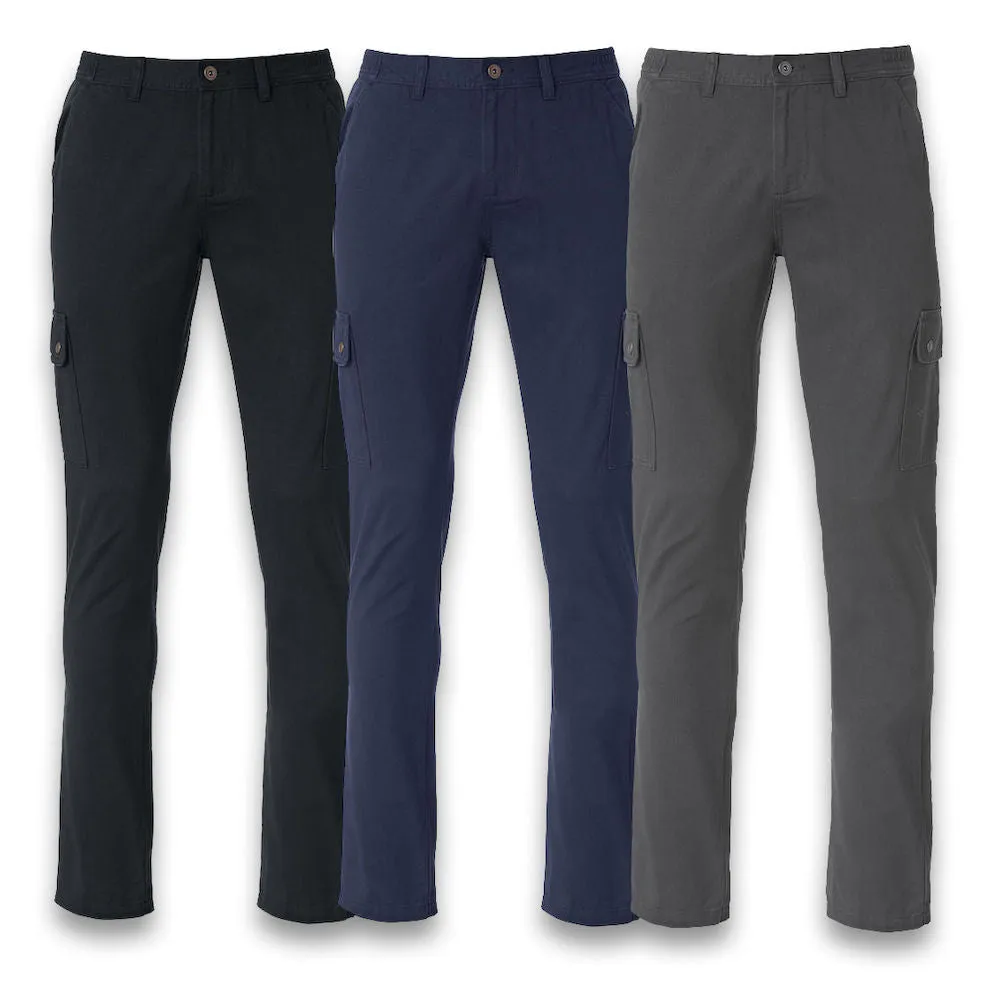 Clique Cargo Trousers | Unisex | Cotton | Leg Pockets | Cargo Pants | 3 Colours | XS-5XL