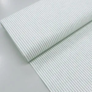 Cotton and Linen Mix - Stripe - Peppermint
