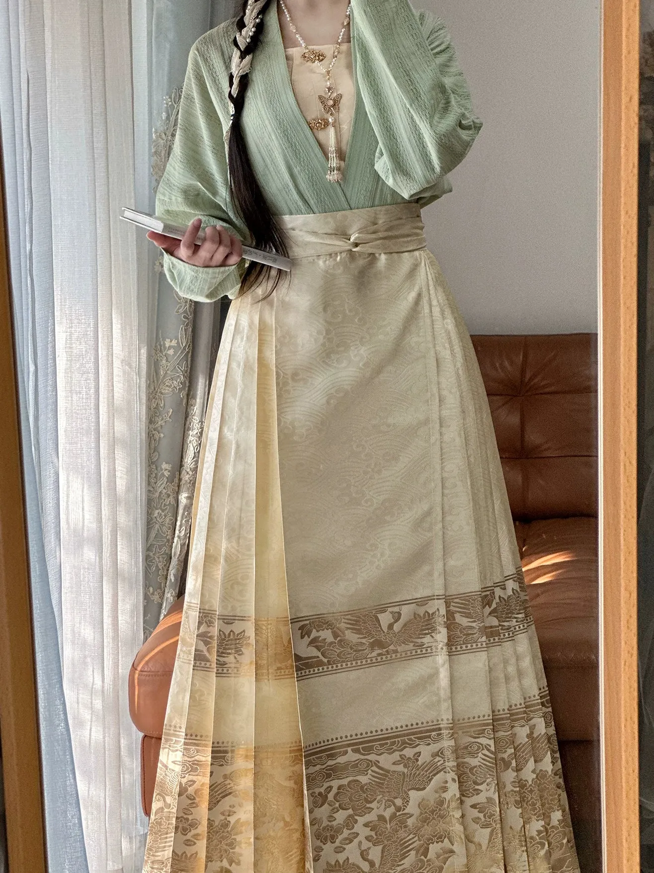 Cream Puff 泡芙 Modernized Song Dynasty Feijixiu Pure Cotton Top
