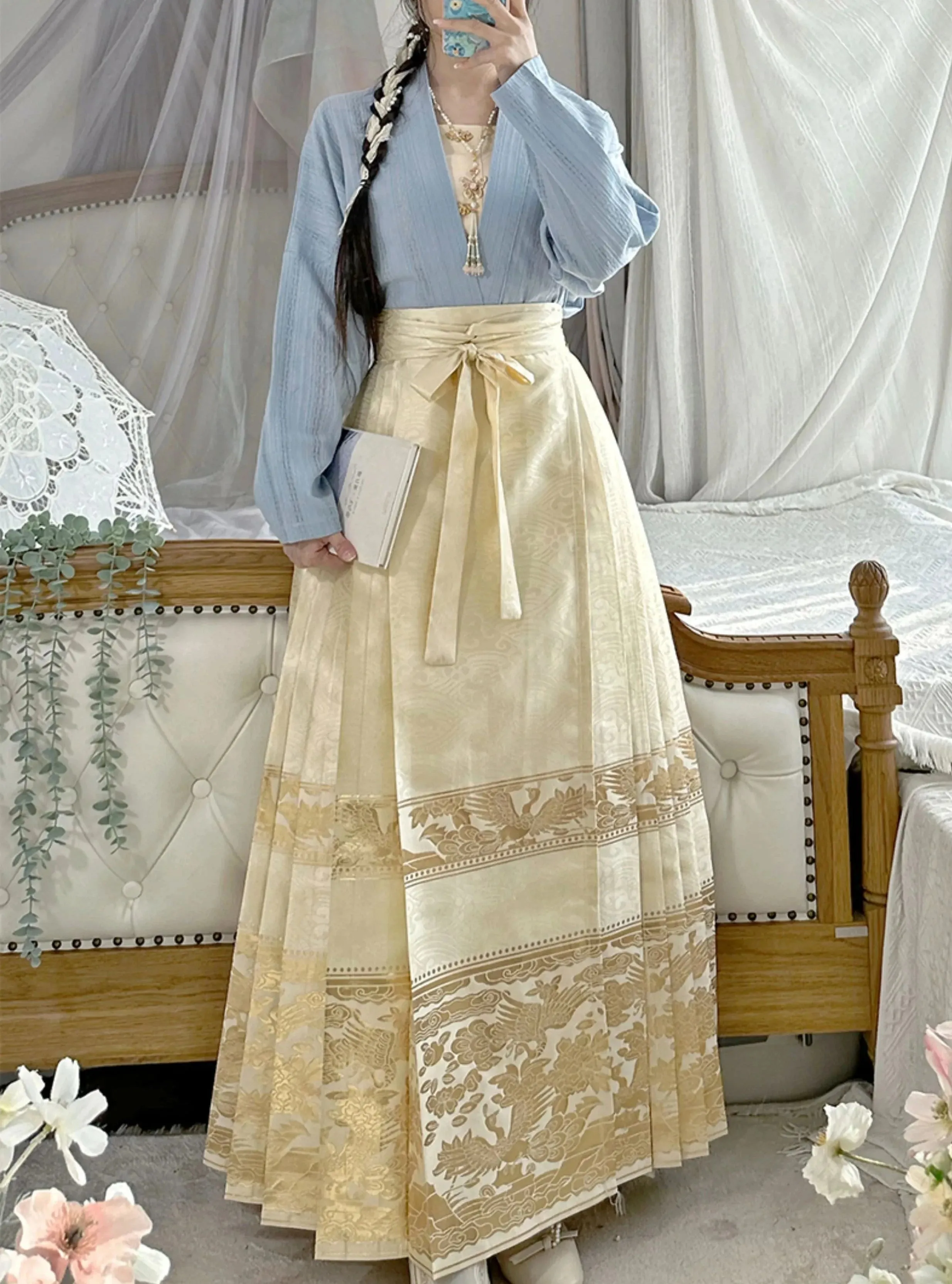 Cream Puff 泡芙 Modernized Song Dynasty Feijixiu Pure Cotton Top