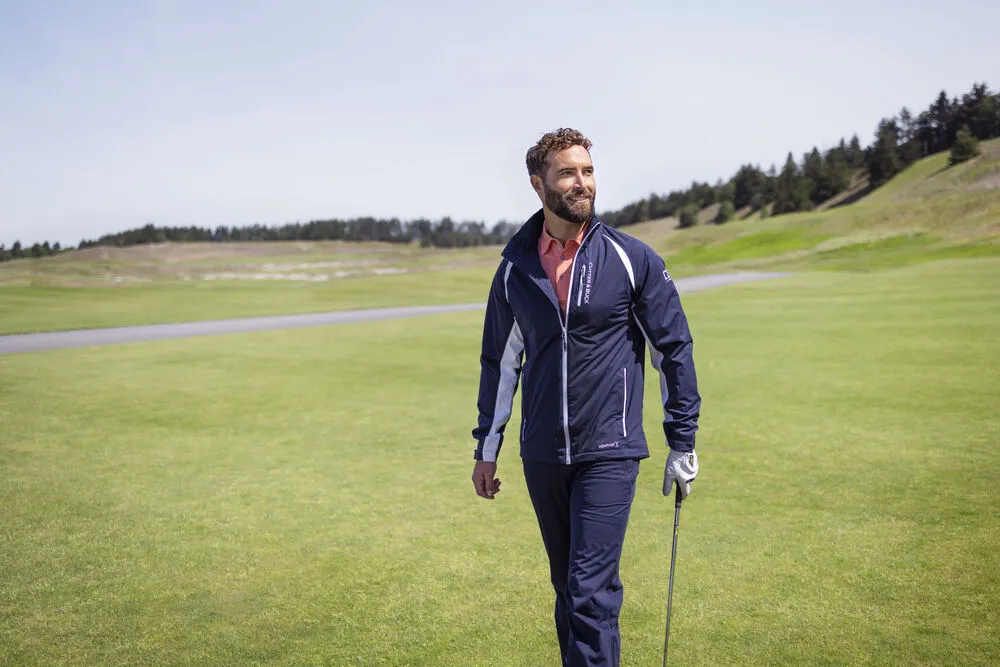 Cutter & Buck North Shore Men's Trousers | Lightweight Breathable Waterproof | Navy/Black | S-4XL