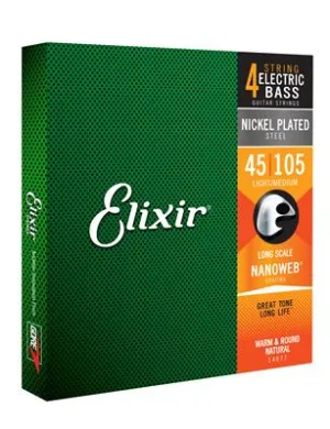 Elixir E14077 Nano Bass Long Scale Sthb 45-105 Set