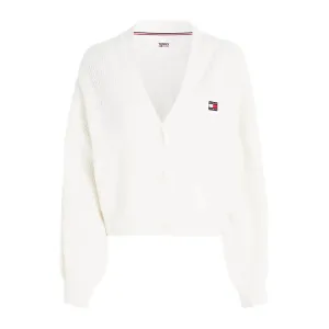 Essential Ribbed V-Neck Relaxed Cardigan