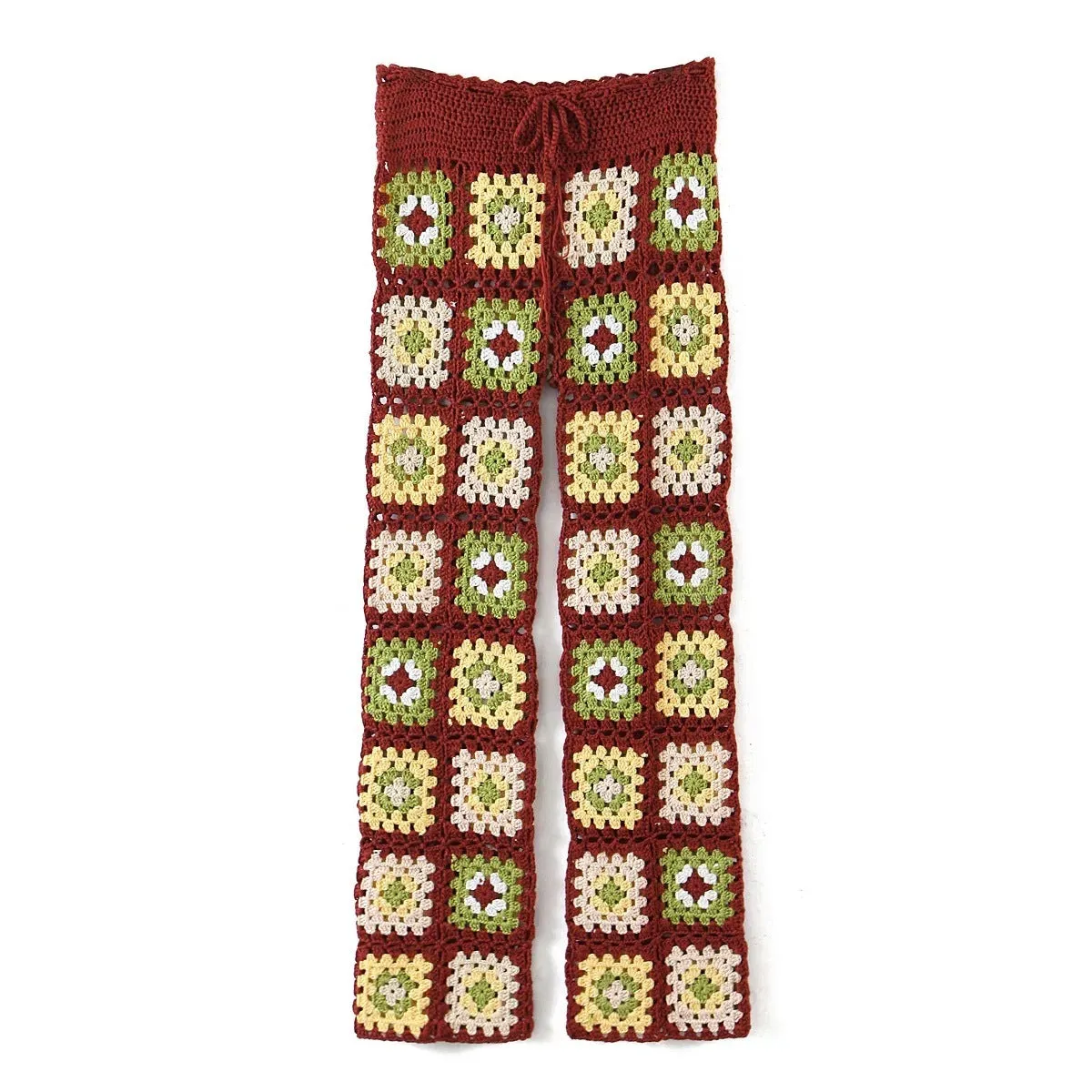 Floral Crochet Trousers