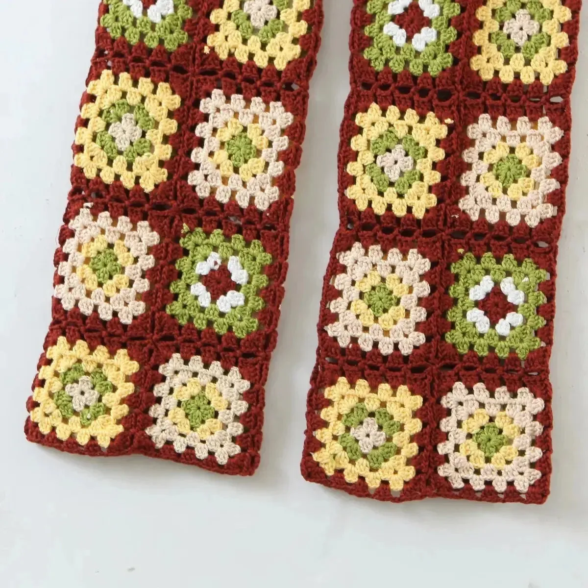 Floral Crochet Trousers