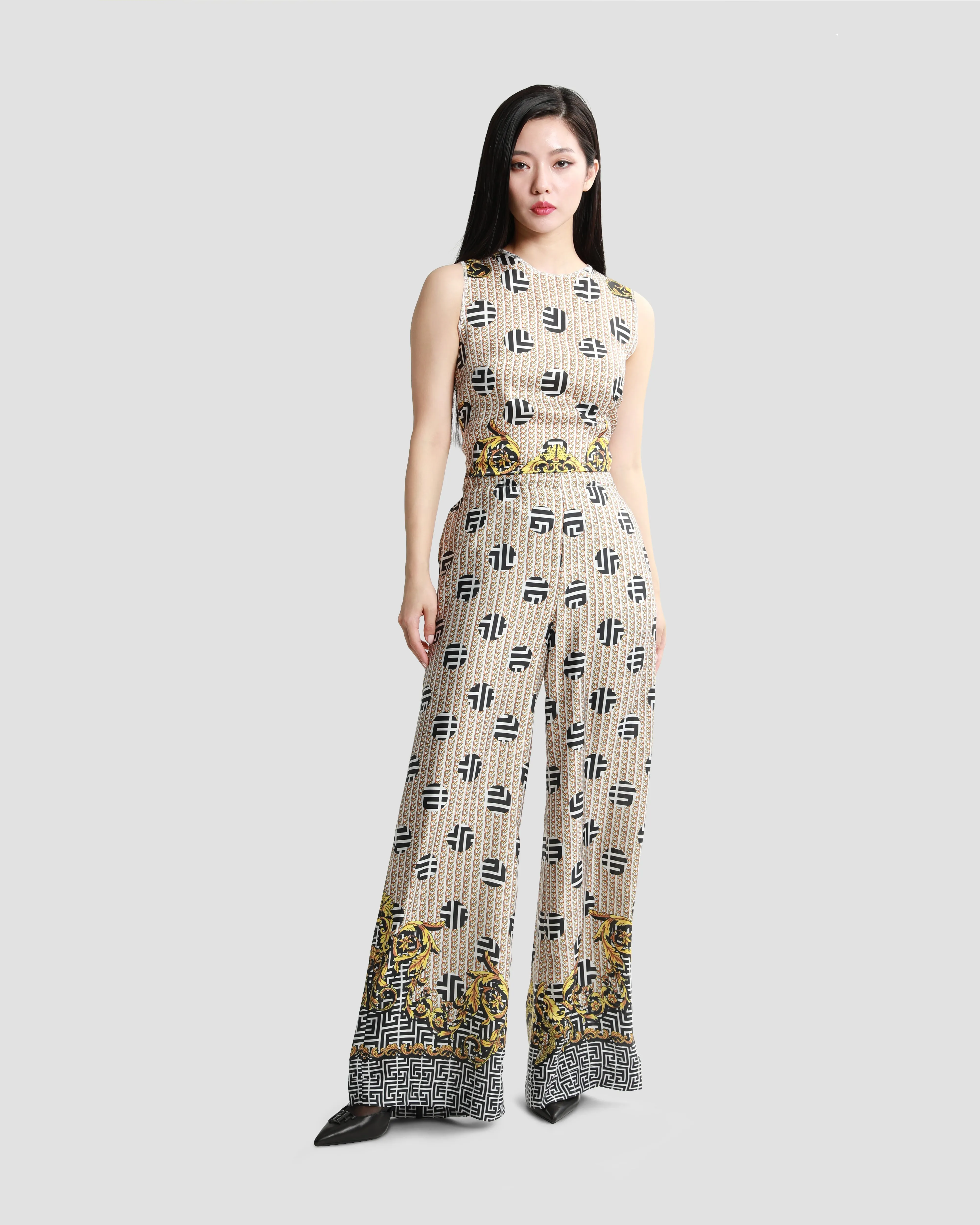 Geometric Baroque Trouser