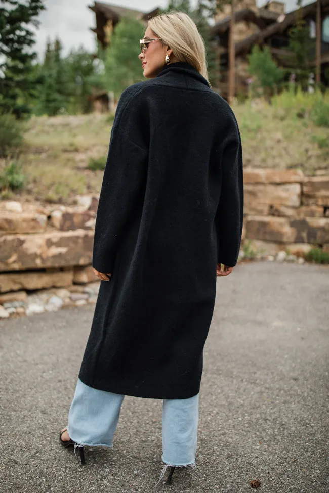 Go Where You Choose Black Long Cardigan SALE