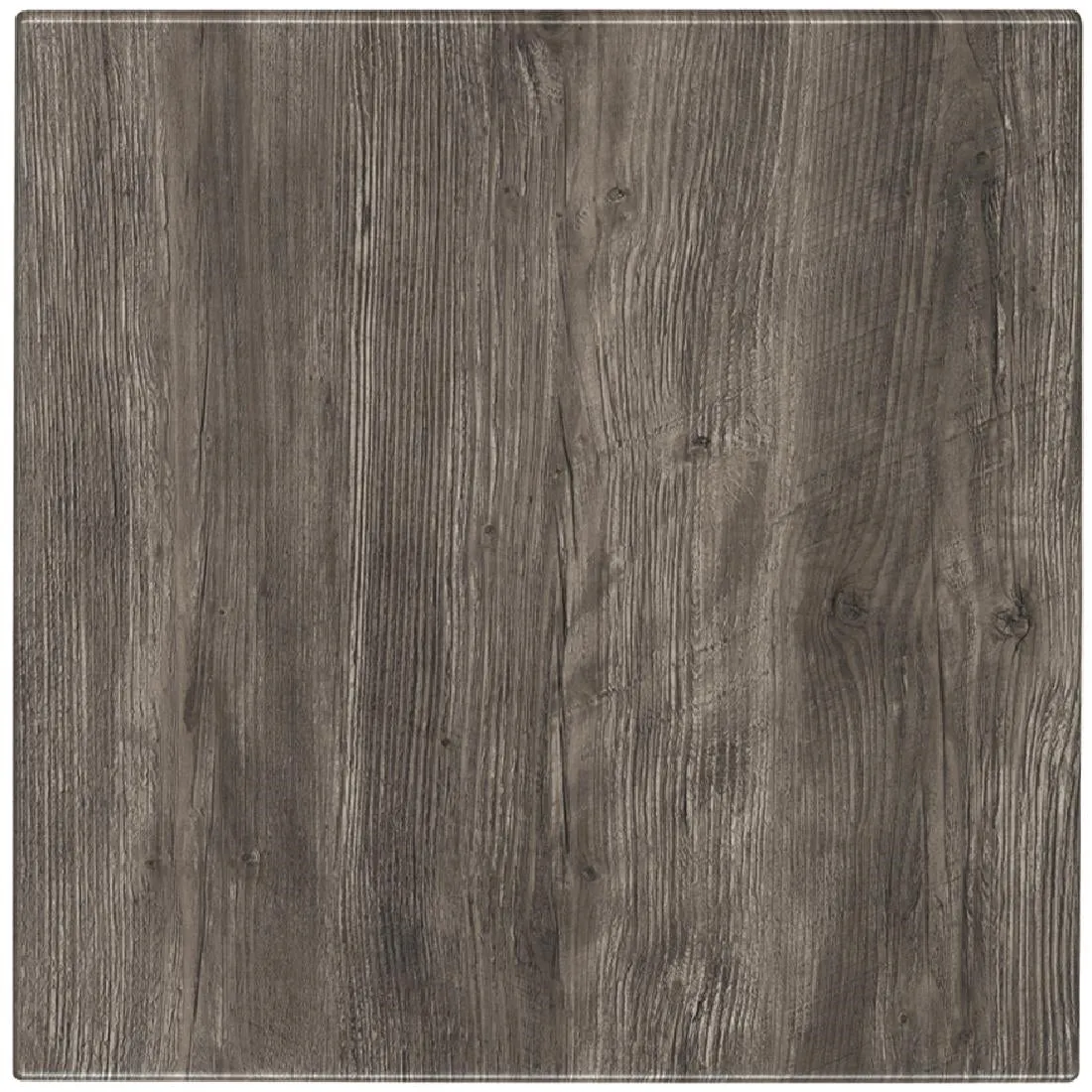 GR536 Werzalit Pre-drilled Square Table Top  Ponderosa Grey 800mm