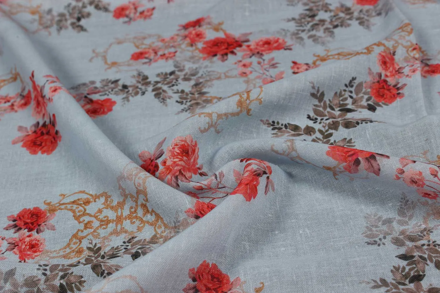 Grey Polyester Fabric