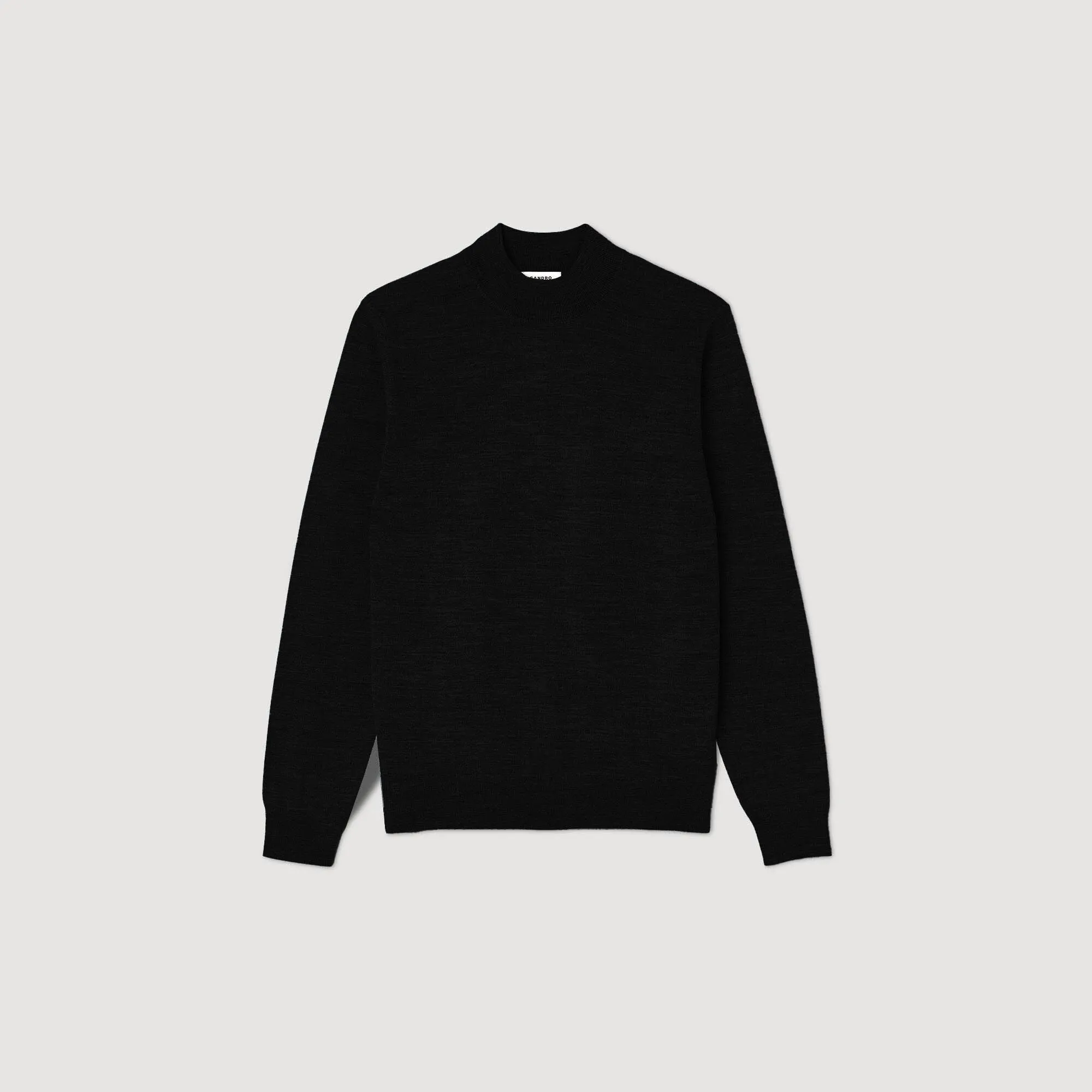 Industrial Funnel Neck Sweater Black