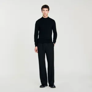 Industrial Funnel Neck Sweater Black