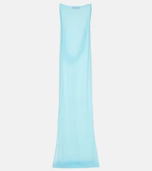 Jacquemus The Ameno silk-blend gown